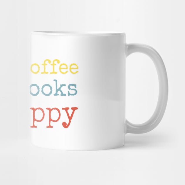 Drink Coffee Read Books Be Happy by HobbyAndArt